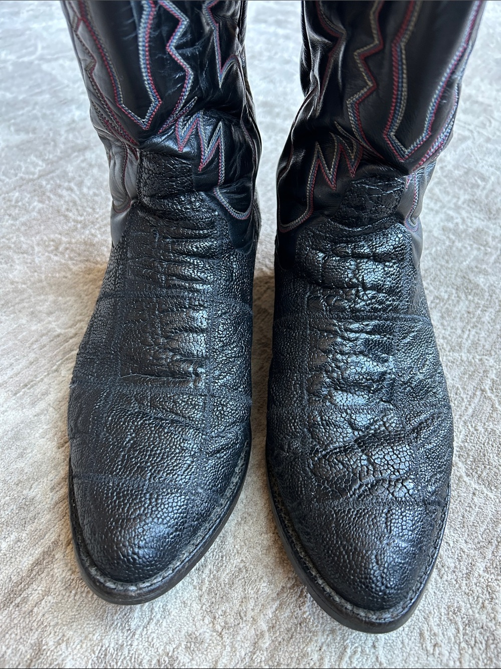 Vintage Panhandle Slim cowboy boots, size 9 1/2E in excellent condition.